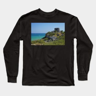 Tulum Mexico Tulum Ruins Ruins on the Ocean Long Sleeve T-Shirt